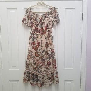 Willow & Clay Cold Shoulder Mini Dress